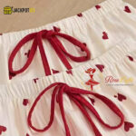 3PC Cute Pajama Set for Women – Tank Top, Wide Leg Pants & Shorts Sleepwear - Image 4