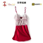 4-Piece Satin Silk Pajama Set for Women – Lace Cami, Shorts, Pants & Nightwear - Image 14