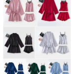 3 Piece Soft Net Elegant Nighty – Luxury Satin Set