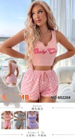 Baby Girl Cropped Shorts – Baby Doll Camisole & Shorts Lingerie Set - Image 7