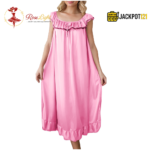 Soft Satin Silk Nightgown – Elegant Summer Sleepwear - Image 7