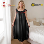 Soft Satin Silk Nightgown – Elegant Summer Sleepwear - Image 10