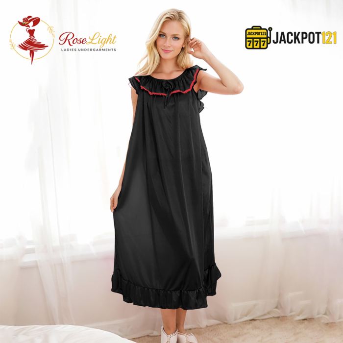 Soft Satin Silk Nightgown – Elegant Summer Sleepwear - Image 14