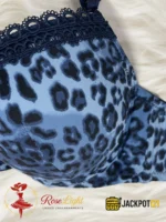 Diana Rose Leopard Print Demi Cup Push-Up Bra - Image 9