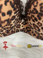 Diana Rose Leopard Print Demi Cup Push-Up Bra - Image 4