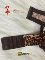 Diana Rose Leopard Print Demi Cup Push-Up Bra - Image 5