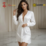 Chic Stylish White Robe