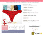 Pack of 3 Cute Printed Seamless Cotton Thong Panties – Soft & Breathable Everyday Wear - Image 3
