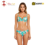 Leaf Printed Thin Padded Demi Cup Bra – Elegant Everyday Push-Up Support - Image 4