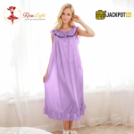 Soft Satin Silk Nightgown – Elegant Summer Sleepwear - Image 20