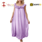 Soft Satin Silk Nightgown – Elegant Summer Sleepwear - Image 21