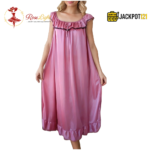 Soft Satin Silk Nightgown – Elegant Summer Sleepwear - Image 28