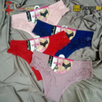 Pack of 2 Lace Trim Thong Panties – Soft Breathable Women's Underwear