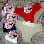 Pack of 2 Lace Trim Thong Panties – Soft Breathable Women's Underwear - Image 2