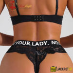 Pack of 2 V-Shape Thong Panties – Lace Low Rise Women's Knickers - Image 3