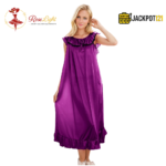 Soft Satin Silk Nightgown – Elegant Summer Sleepwear - Image 29
