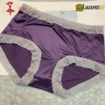 Pack of 2 Ladies Mid Waist Lace Trim Soft Silk Panties – Elegant & Comfortable - Image 4