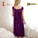 Soft Satin Silk Nightgown – Elegant Summer Sleepwear - Image 30