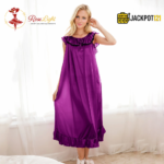 Soft Satin Silk Nightgown – Elegant Summer Sleepwear - Image 34