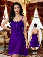 Elegant Lace Babydoll Nightdress – Sheer Soft Lingerie Dress - Image 3