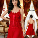 Elegant Lace Babydoll Nightdress – Sheer Soft Lingerie Dress