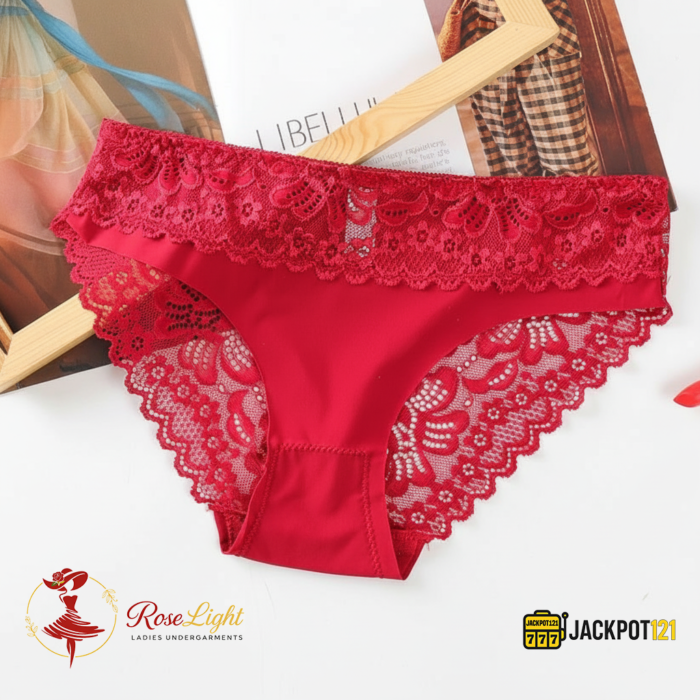 Pack of 2 Lace Trim Breathable Brief Panties – Soft Full Coverage Comfort - Image 6
