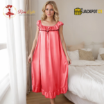 Soft Satin Silk Nightgown – Elegant Summer Sleepwear - Image 38