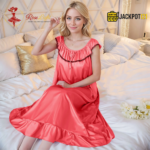 Soft Satin Silk Nightgown – Elegant Summer Sleepwear - Image 41