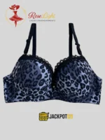 Diana Rose Leopard Print Demi Cup Push-Up Bra - Image 14