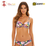 Leaf Printed Thin Padded Demi Cup Bra – Elegant Everyday Push-Up Support - Image 6