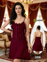 Elegant Lace Babydoll Nightdress – Sheer Soft Lingerie Dress - Image 4