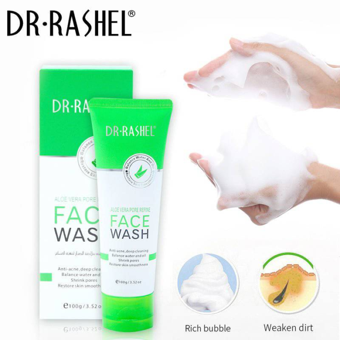 DR RASHEL Aloe Vera Pore Refine Face Wash - Image 2