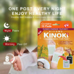 Kinoki Pro Organic Foot Pads Detox Ginger Scent Organic Herbal Overnight Foot Care Patches for Relaxation, Tired Feet Comfort, Daily Wellness Routine Support – 10 Pieces