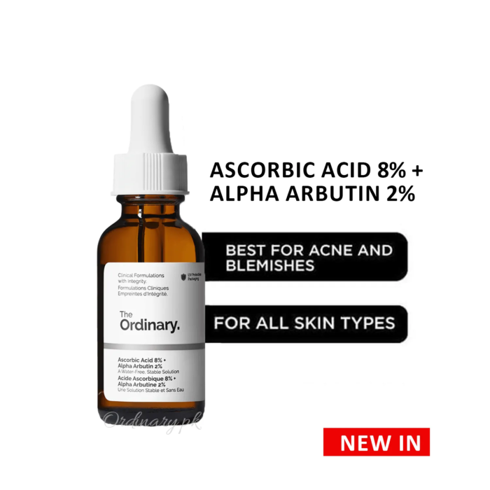 The Ordinary Ascorbic Acid 8% + Alpha Arbutin 2% – 30ml - Image 3