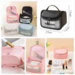 Women Girls Transparent 1Pcs Cosmetic Makeup Bag Travel Wash Bag Multi-use - Image 4