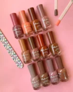 Pack of 12 Nude Permanent Nail Polish Light Amazing Colors Series - Image 3