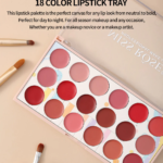 Miss Rose 18 Colors Matte Lipstick Palette - Image 4