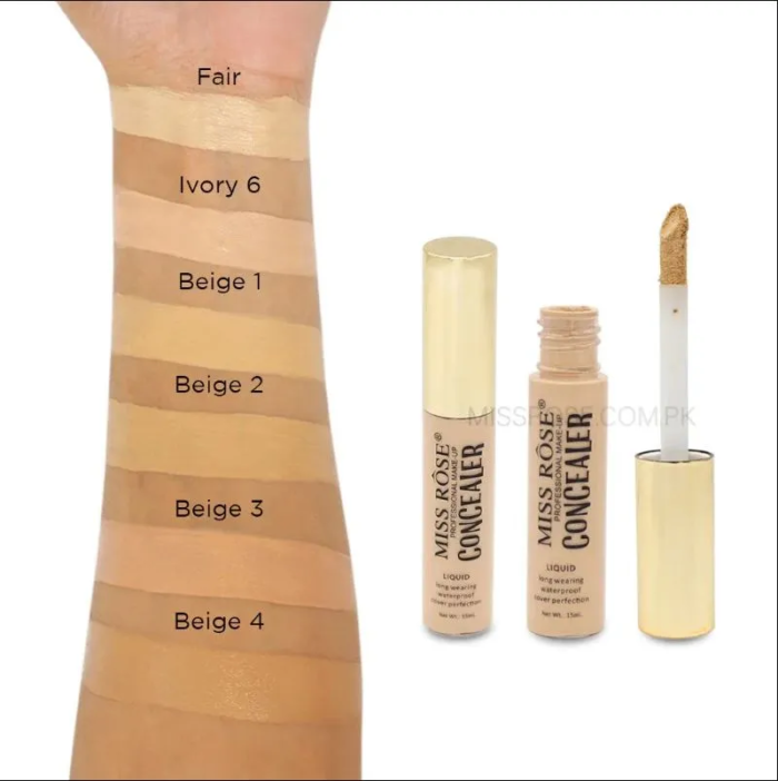 Miss Rose New Perfect Cover 24H Hydrating Concealer 15ml - Image 3