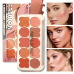 Miss Rose 10-Colors Clover Blusher Palette - Image 4