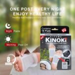 Kiyome Kinoki Detox Foot Pads - Soothing Wormwood Scent - for Cleansing Remove Toxins,10 Pads Charcoal Deep Cleansing Detoxify Blood Circulation Foot Pad,Stress & Pain Relief Sleep Patch for Men & Women,Weight loss & Detoxification (Charcoal10 Pads) - Image 6