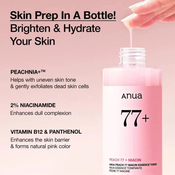Anua Peach 77 Niacin Essence Toner - Image 5