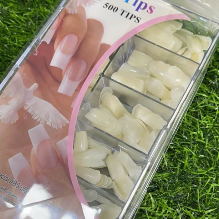 100 Pcs Coffin Nail Tips Long Ballerina | Full Cover Acrylic False Nails 10 Sizes - Image 3