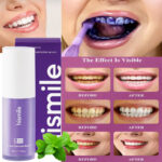 Hismile V34 Purple Color Corrector Serum – Advanced Teeth Whitening Toothpaste for Effective Stain Removal and Oral Cleaning