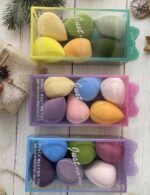 6-piece set of PAORA brand makeup sponges/powder puffs