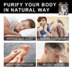 Kiyome Kinoki Detox Foot Pads - Soothing Wormwood Scent - for Cleansing Remove Toxins,10 Pads Charcoal Deep Cleansing Detoxify Blood Circulation Foot Pad,Stress & Pain Relief Sleep Patch for Men & Women,Weight loss & Detoxification (Charcoal10 Pads) - Image 5