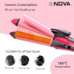 Nova 2-in-1 Hair Beauty Set | Hair Curler & Straightener for Salon-Quality Styling - Image 5