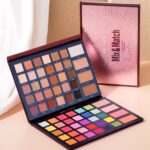 BAISEN DIARY All in One Eyeshadow Makeup Palette with Highlight Blush Contour, High Pigmented Natural Nude Matte Shimmer Glitter Smokey Eye Shadow Easy To Blend - Image 3