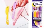 Pack of 3 Feather Flamingo Facial Touch-up Razor - Gentle and Precise Hair Removal for Smooth, Radiant Skin 3-Piece Facial Touch-up Razor | Flamingo Facial Razors - Image 3