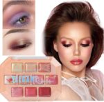 Twelve Color Diamond Eye Shadow Pearlescent Natural Three High Gloss Brightening One Eyeshadow Waterproof Long Lasting Pearlescent Smoky Makeup Eye Makeup Glitter for Eyes - Image 7