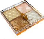 Rose Bery - Highlighter, Multidimensional Powder Highlighter, Professional 4 Shade Palette